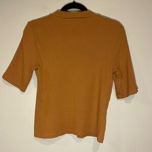 MAEVE Anthropologie Womens Size S Short Sleeve Ribbed